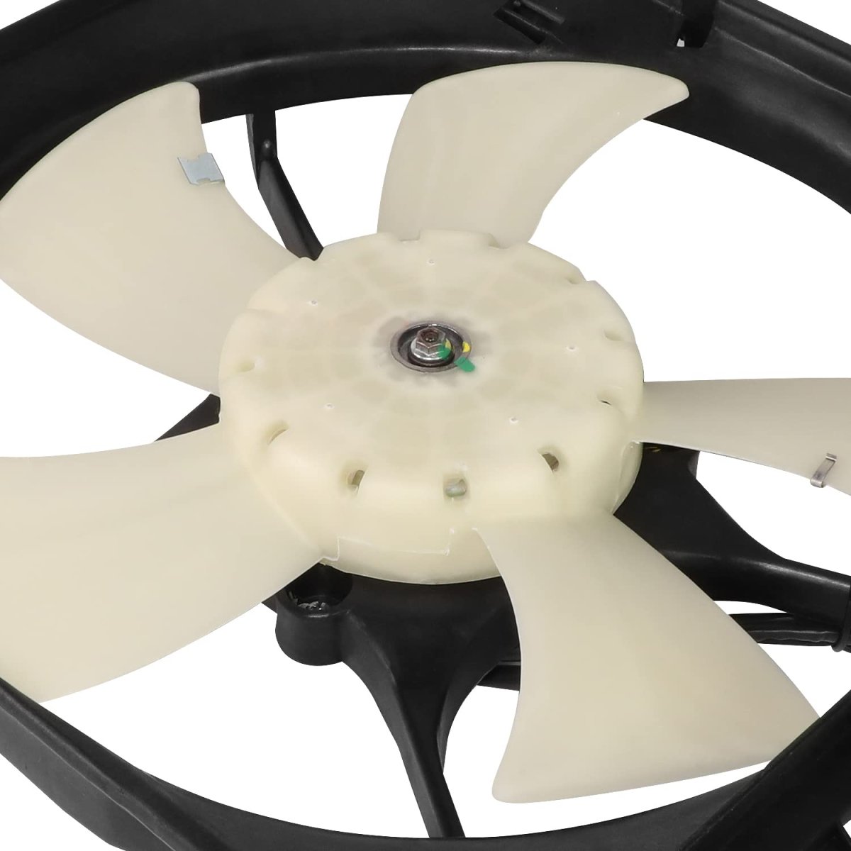 Radiator Cooling Ac Condenser Fan Assembly For Mitsubishi Galant 1989 To 1992 Automatic Transmission Mb438714 12v Black