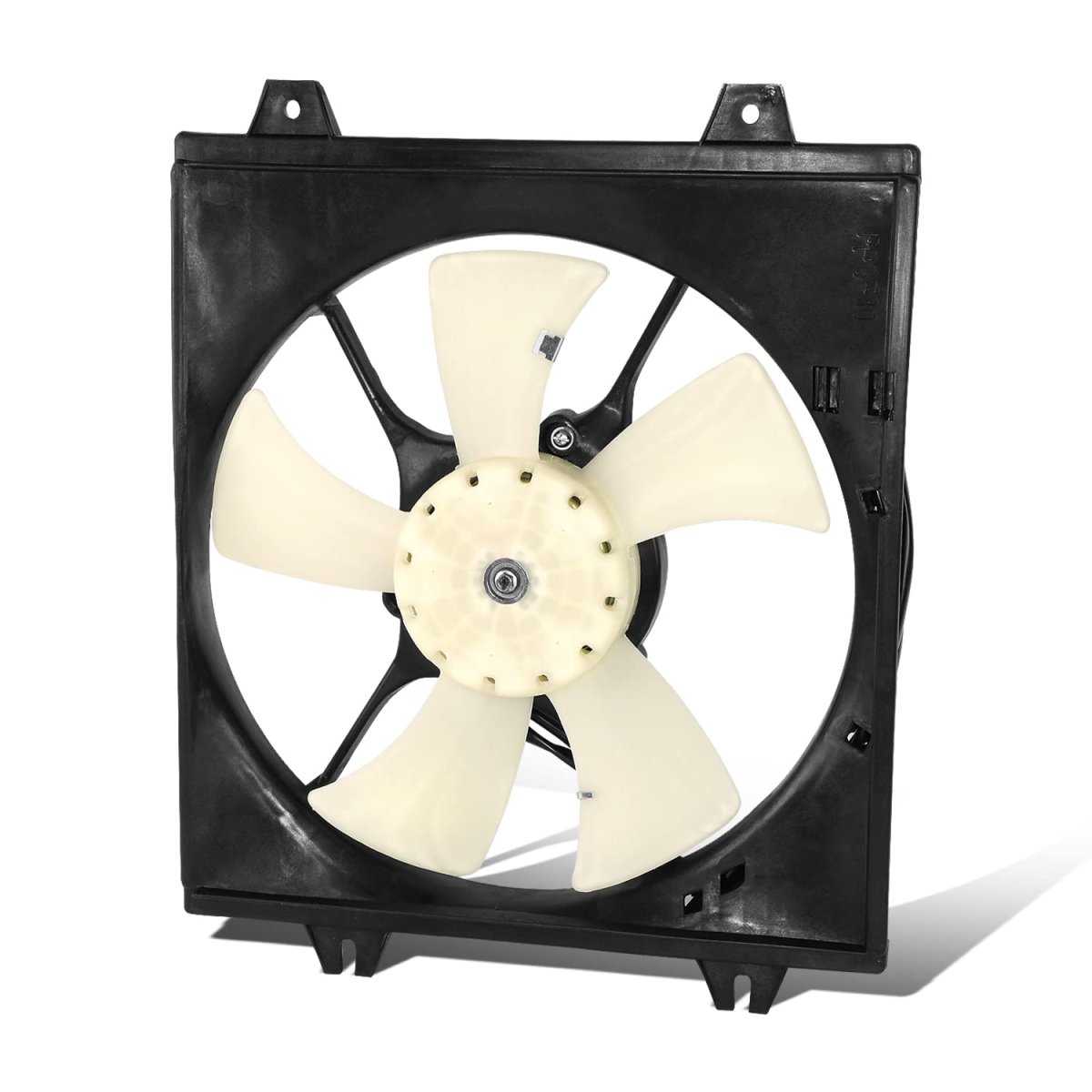 Radiator Cooling Ac Condenser Fan Assembly For Mitsubishi Galant 1989 To 1992 Automatic Transmission Mb438714 12v Black