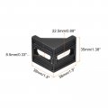 Uxcell 12pcs Inside Corner Bracket Gusset 38x38x35mm 4040 Angle Connectors For Series Aluminum Extrusion Profile Black