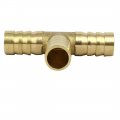 Uxcell 12mm T Shaped 3 Way Hose Barb Fittings Pipe Tube Connecting Connectors 2pcs