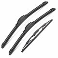 Windshield Wiper Blades 3 Piece Set For Hyundai Tucson 2005 2009 And Kia Sportage 2005 Front Rear 24in 16in 12t In J Hook 