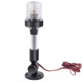 Acelane 9 Inches Led Stern Lights For Boats 180a Fold Down Adjustable Anchor All Around 360a White Pontoon 12-24v Ip66 