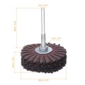 2pcs Abrasive Cloth Flap Wheel Sanding Star 1 4-inch Shank For Woodworking Root Carving Furniture Polishing 150 Grit