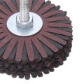 2pcs Abrasive Cloth Flap Wheel Sanding Star 1 4-inch Shank For Woodworking Root Carving Furniture Polishing 150 Grit