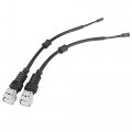 X Autohaux 2pcs Car Rear Brake Pad Electronic Wear Sensor Indicator 47771-50060 For Lexus Ls400 1996-2000