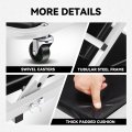 Auto Dynasty Universal Max 330 Lbs 36 L X 17 W Silver Lightweight Foldable Rolling Mechanic Creeper Seat Repair Tool For Car