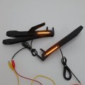 Httmt- Led Turn Signal Light Black Rear Passenger Footrest Rearsets Bracket Compatible With 05-06 Hond Cbr600rr P N