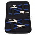 7 Inch Snap Ring Pliers Set 2pcs Straight And Curved Internal External Heavy Duty For Remover Retaining Bent Lock 