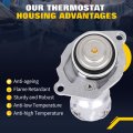 Ocpty Thermostat Housing Fit For Mercedes-benz C230 2006-2007 For C250 2011-2012 C280 Engine Coolant Assembly Replaces