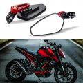 Motorcycle Bar End Mirrors Universal 7 8 In Handle Rear View Side For Mt09 Mt03 Z125 Z400 Z650 Z900 Sv650 Cb300f Cb500f Grom 