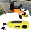 Universal Motorcycle Handlebar Brake Lever Lock Throttle Grip Anti Theft Security For Most Scooters Motorcycles And Atvs Yellow