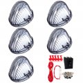 Ocpty Cab Marker Light 5pcs Smoke Lens Top Roof Running Assembly 1 Set Wiring Pack Switch Fit For 1980-1987 Chevrolet C50 C60