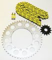 1993-1996 Fits Kawasaki 650 Klx650 R Yellow Non-o Ring Chain And Sprocket 14 51 112 L 