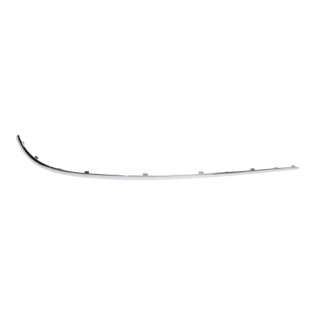 Rear Bumper Moldings For Mercedes Benz E350 2006 Driver And Passenger Side Outer Pair Chrome Impact Strip Replacement
