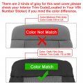 Ecotric Driver Side Bottom Seat Cover Compatible With 2004-2008 Ford F150 Fx4 Fx2 Stx Xlt Single Cab Crew Left Hand Dark Gray