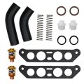 Cylinman Thermostat Kit With Hoses Fit For Johnson Evinrude 85 88 90 100 115 140 Hp V4 Crossflow Replacement 18-3673 340975