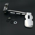 Motorcycle Chrome Billet Rear Brake Lever Pedal Foot 3 Hollow-out For 2014-later Touring Trike Road King Street Glide Cvo Tri 