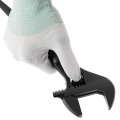 3227 Extra Wide Adjustable Wrench Spud With Tether Hole For Up To 1-7 16-inch Nuts And Bolts 10 Inch 