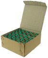 25pack 7 Watt C7 Ceramic Green Incandescent Light Bulb Candelabra Base 