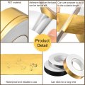 Uxcell 1pcs 0 79 Inchx164 Ft Foil Self Adhesive Tile Sticker Decoration Gap Sealing Tape Strip Waterproof Self-adhesive Floor