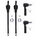 4pcs Front Suspension Kit Inner Outer Tie Rod End Fit 2003-2019 For Chevy Express 2500 3500 Gmc Savana 