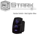 Stark Laser Etched Led Rocker Switch Dual Light 20a 12v On Off 5pin Blue Bed Lights Design 
