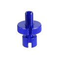 1 Pcs M8 Brake Clutch Cable Line Adjuster Screw Adjusting Bolt With Slotted For Motorcycle Bike Scooter Aluminum Alloy Blue 