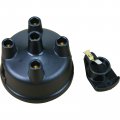 Heavy Duty Performance Brass Terminal Ignition Distributor Cap And Rotor Set Compatible With Ford New Holland 500 600 700 800