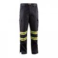 Premium High Visibility Hi Vis Safety Flex Fit Work Pant Trouser W Leg Zipper W36 X L34 Navy Blue 