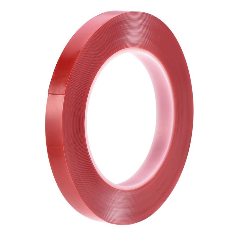 25 64 Inch X 32 5ft Heat Resistant Acrylic Double Sided Adhesive Tape For Touch Screen Repairing 0 5mm Thickness Clear With Red