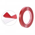 25 64 Inch X 32 5ft Heat Resistant Acrylic Double Sided Adhesive Tape For Touch Screen Repairing 0 5mm Thickness Clear With Red
