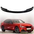 Black Front Bumper Spoiler Lip Plastic Replacement For 2012-2018 F30 3 Series M Sport 
