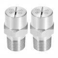 Uxcell Flat Fan Spray Tip 1 8bspt Male Thread 304 Stainless Steel Nozzle 95 Degree 4mm Orifice Diameter 2 Pcs