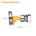 Shower Head Holder Suction Cup Handheld Removable Showerhead And Wall Mounted Bracket Silver Orange