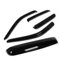 Dodge Dakota Quad Cab 4pcs Window Vent Deflector Rain Guard 38 Inches Sun Roof Visor Dark Smoke 