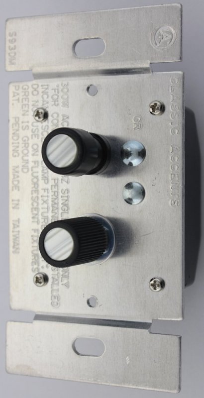3 Way Push Button Dimmer Switch For Incandescent Light Fixtures 120 Volt 300 Watts Single Gang Classic Style Power And