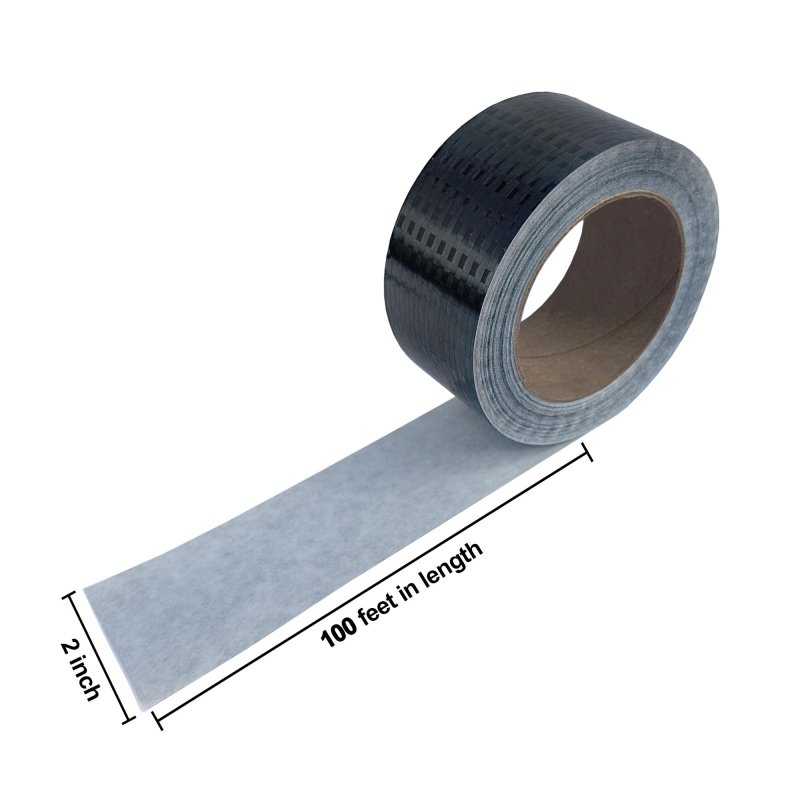 Deck Joist Tape 2 In X 100 Ft Waterproof Weather Resistant Self Adhesive Anticorrosion Flashing For Wood Joists And Beams