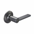 Yale Valdosta Round Lever Privacy Bed Bath Suede Black 