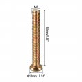 Uxcell M8x60mm Furniture Screw Hex Socket Machine Screws Zinc Plated Fasteners Bolts Full Thread Carbon Steel 10pcs