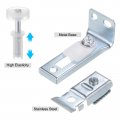 Uxcell 2pack Bifold Door Hardware Kit Include Top Bottom Pivot Bracket Guide Wheel Bi-fold Closet For Folding Pocket Accordion