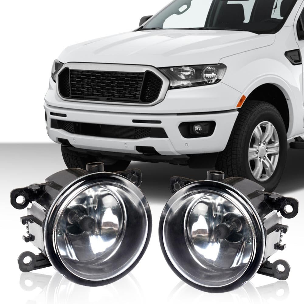 Front Bumper Fog Light Pair For Acura Honda Ford Nissan Driver And Passenger Sides Lamps 4f9z15200aa Clear Halogen Lens