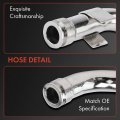 A-premium Turbocharger Oil Inlet Return Line With Gasket Compatible Ford F-250 Super Duty F-350 E-350 E-450 2-pc Set