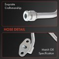 A-premium Turbocharger Oil Inlet Return Line With Gasket Compatible Ford F-250 Super Duty F-350 E-350 E-450 2-pc Set