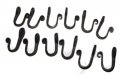 Wrought Iron Hooks-nail Hooks-one Dozen Small-hand Made