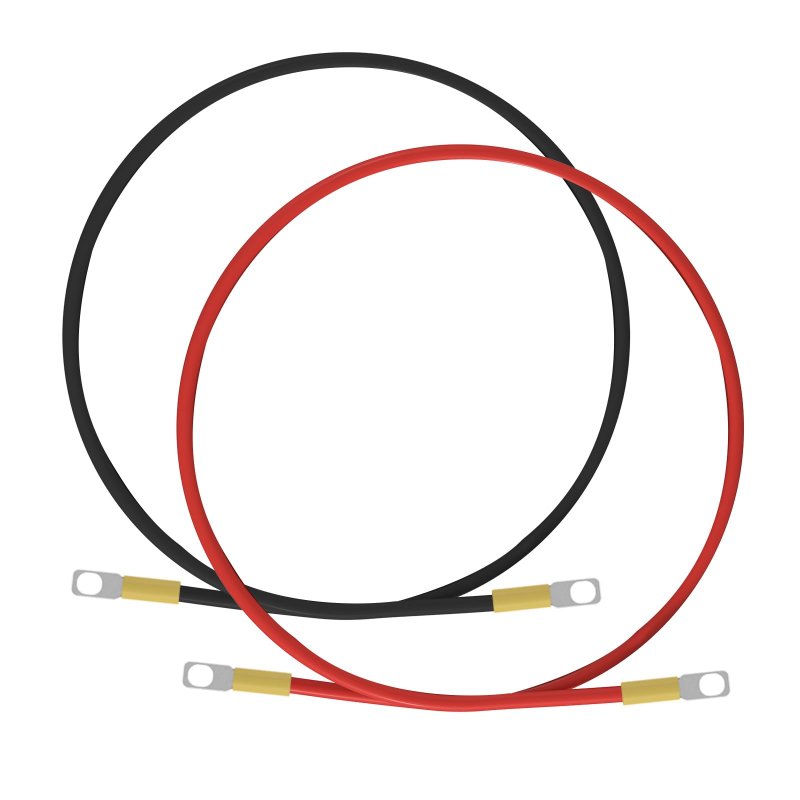 Eco-worthy 9awg Battery Cables Set With 13 64 Lugs Terminals 12inch Tinned Copper Inverter Cable For Car Truck Rv Solar