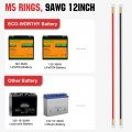 Eco-worthy 9awg Battery Cables Set With 13 64 Lugs Terminals 12inch Tinned Copper Inverter Cable For Car Truck Rv Solar