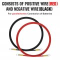Eco-worthy 9awg Battery Cables Set With 13 64 Lugs Terminals 12inch Tinned Copper Inverter Cable For Car Truck Rv Solar