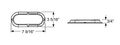 Blazer C563rtm Led 6-inch Oval Stop Tail Turn Park Light Chrome Bezel Red