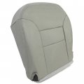 Hecasa Driver Side Seat Cover Compatible With 1995-1999 Chevy Chevrolet Tahoe Suburban Pewter Gray Artificial Leather Left