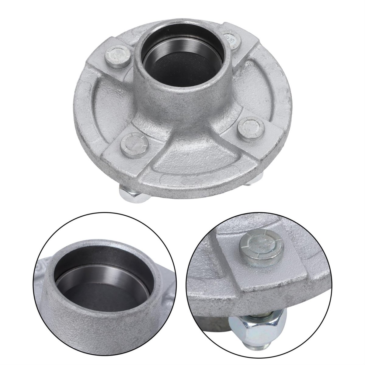 4 On Inch Trailer Hub Galvanized Suitable For 2000lbs Capacity And 1 Spindle